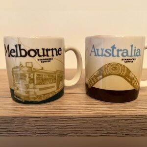 Starbucks Melbourne and Australia 2013 espresso mug set 3 oz (with some flaws)